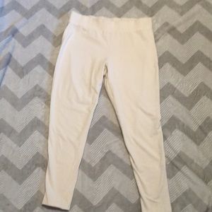 Plus Size Cream Colored Stretch Leggings